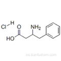 Clorhidrato de ácido 3-amino-4-fenilbutírico CAS 3060-41-1